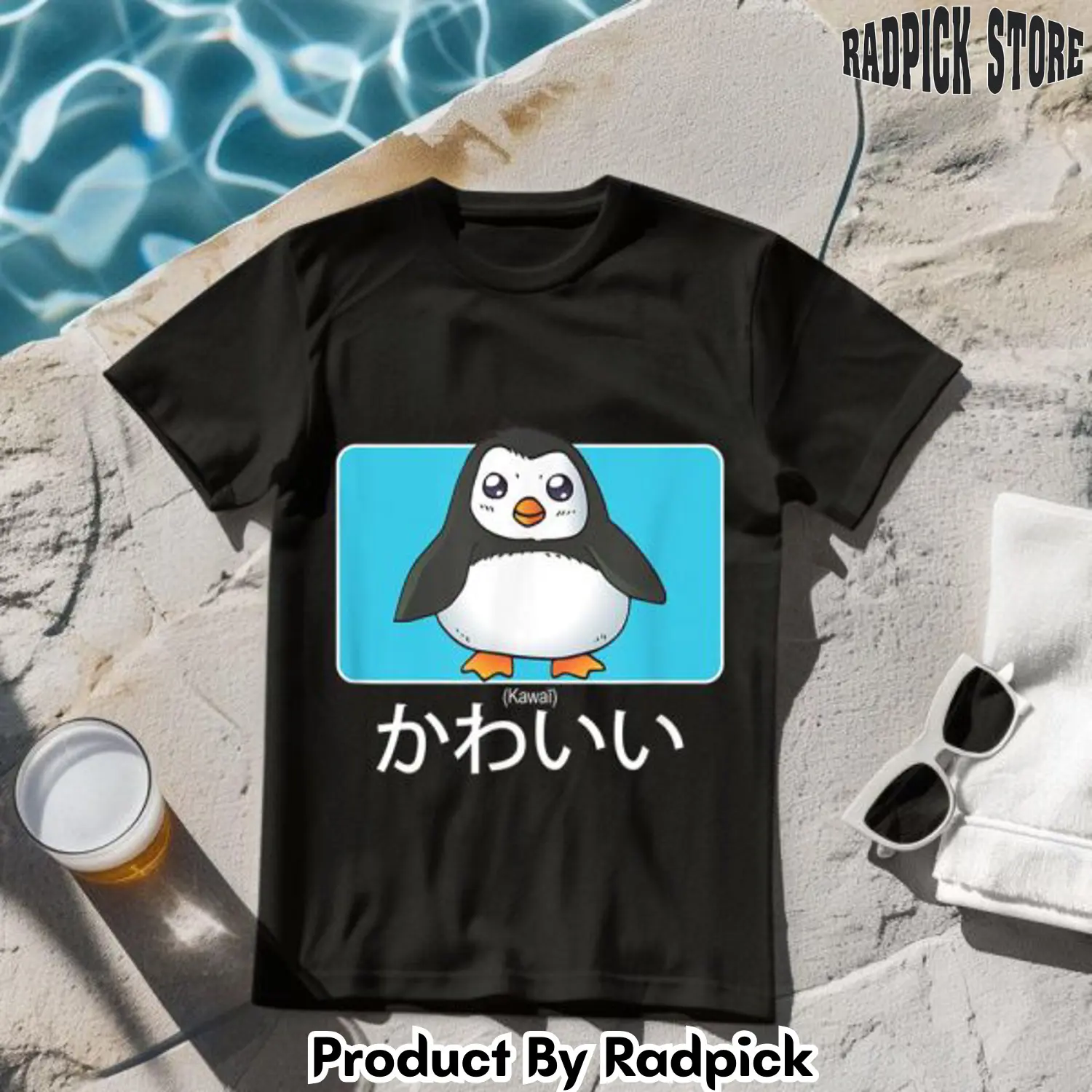 Kawaii anime penguin japanese tshirt rp2631895